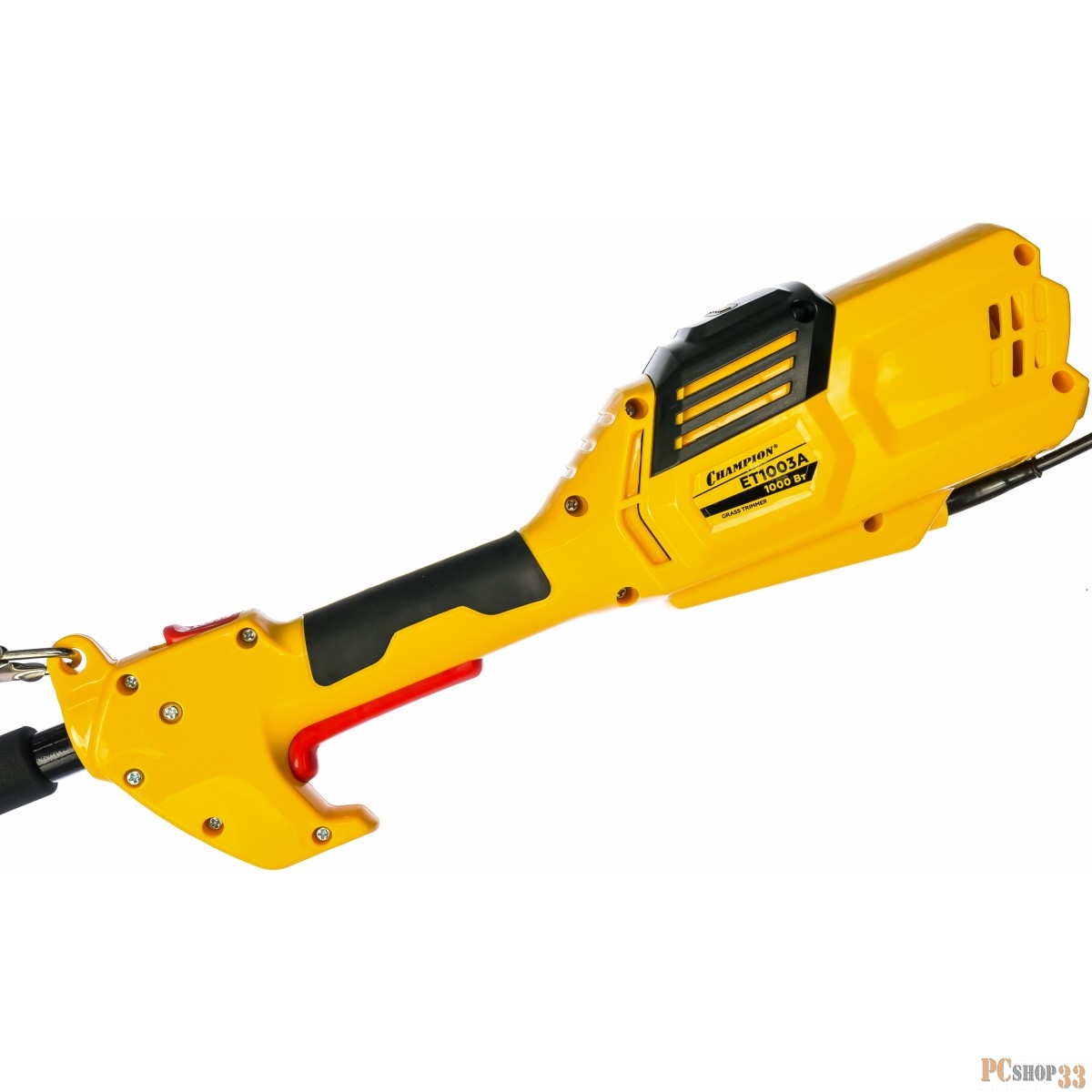 Триммер CHAMPION ET1003A 1000Вт 35см верхний двиг., изогнутая разъемная штанга 3.9кг