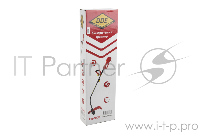 Триммер DDE ET950CD 950Вт 38см верхн. двиг., изогнутая разъемная штанга