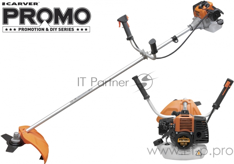 Мотокоса CARVER PROMO PBC-33 1.2л.с. 7500об/мин фреза 255х25.4х1.3мм леска 2.4мм