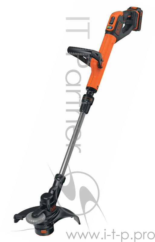 Триммер BLACK-DECKER STC1820PC-QW 18 В 2.0 Ач Li-Ion 5500-7400 об/мин 28 см 1.6 мм