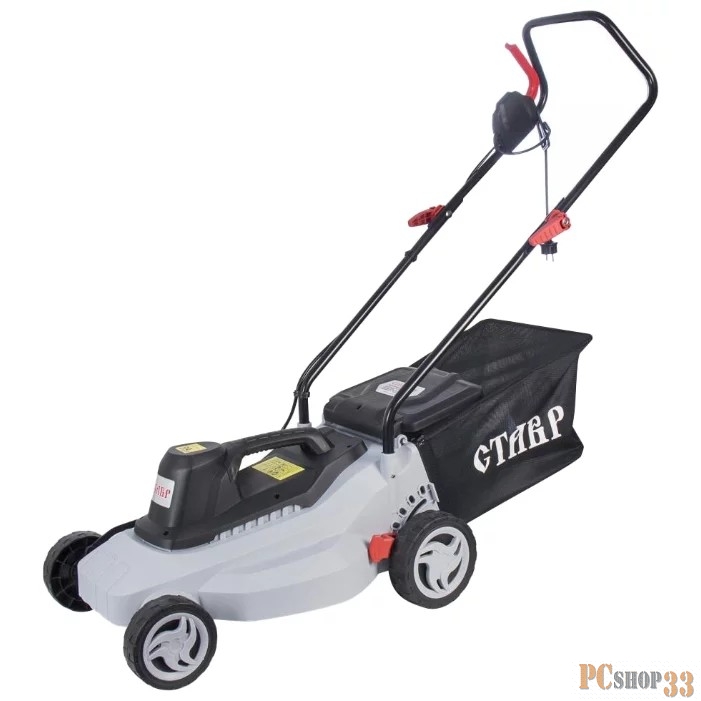 Газонокосилка электрическая СТАВР ГКЭ1700 1700Вт ш/скашив 380мм 3300об/м 25/38/51/65/75мм 25л