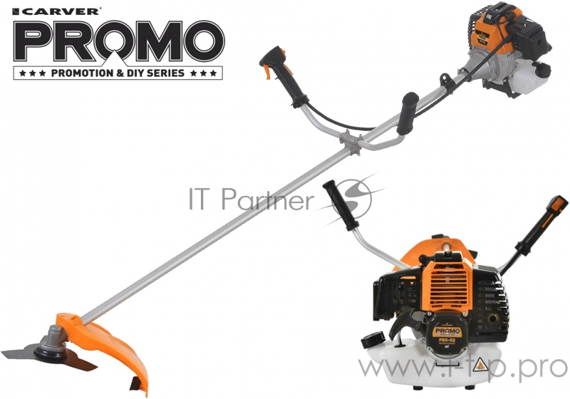 Мотокоса CARVER PROMO PBC-52 2л.с. 7600об/мин нож 255х25.4х1.3мм леска 2.4мм