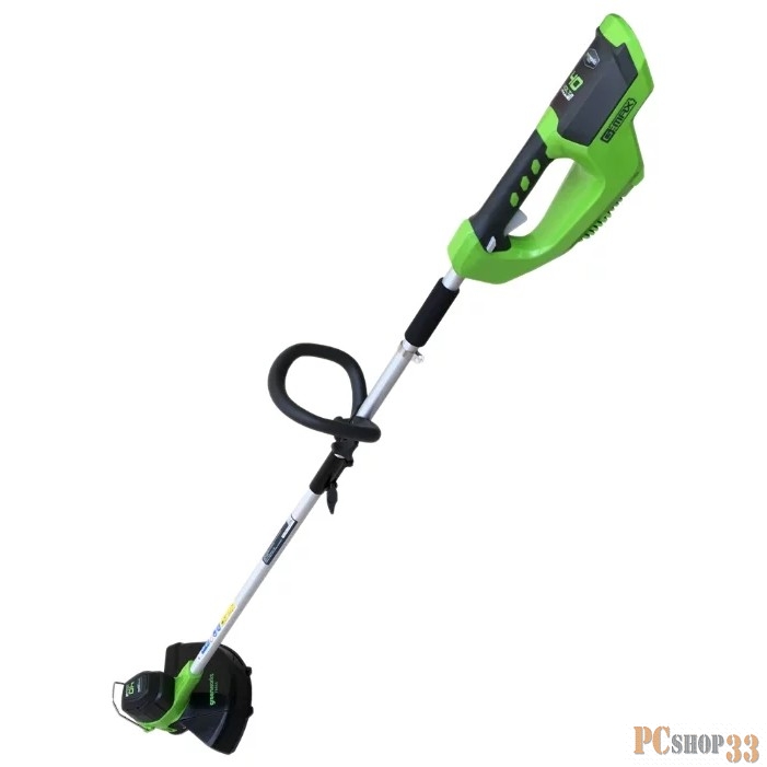 Триммер аккум.GREENWORKS 2101507 40В 7500об/мин Флески 1.6мм ширина реза 330мм