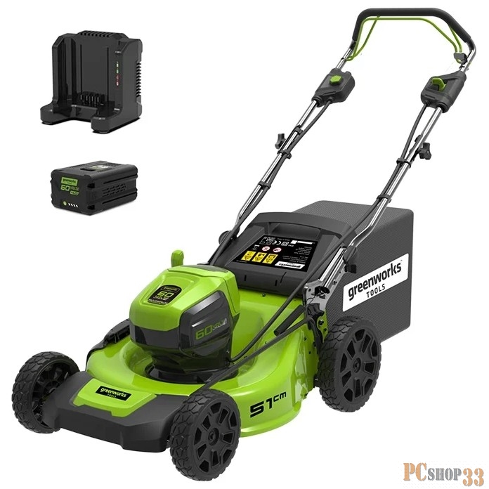 Газонокосилка аккум. GREENWORKS GD60LM51SP 2505607UB 60в самоход. 51 см бесщет.