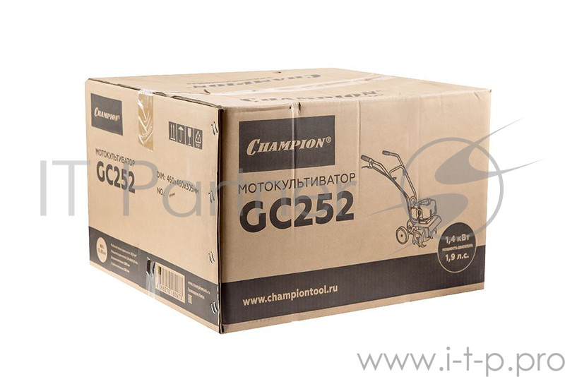 Мотокультиватор CHAMPION GC252 1.9лс 51.7сс шир.25см глуб.22.5см 1.2л 15.85кг