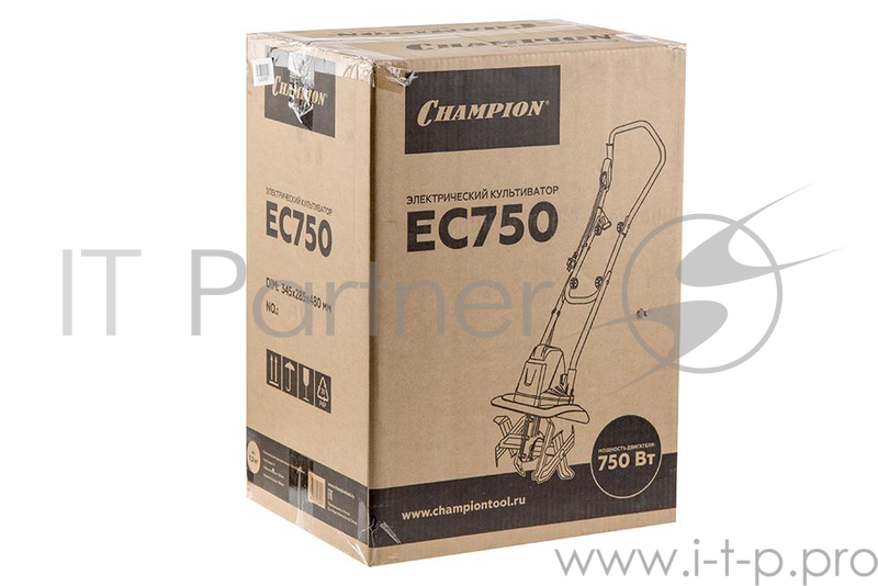 Культиватор CHAMPION EC750 электрический 0.75кВт шир.32см глуб.20см 7.2кг