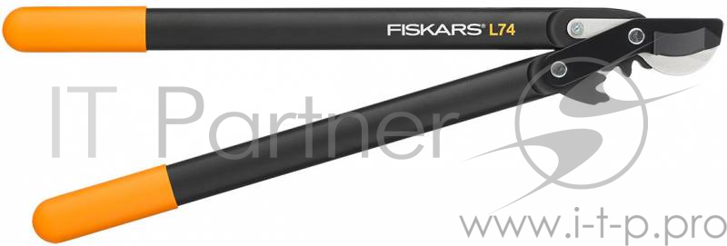 Сучкорез плоскостной Fiskars PowerGear L74 средний черный/оранжевый (112290)