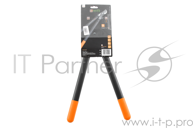 Сучкорез плоскостной Fiskars PowerGear L74 средний черный/оранжевый (112290)