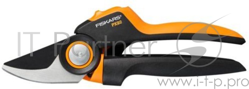 Сучкорез плоскостной Fiskars PowerGear PX92 малый черный/оранжевый (1023630)