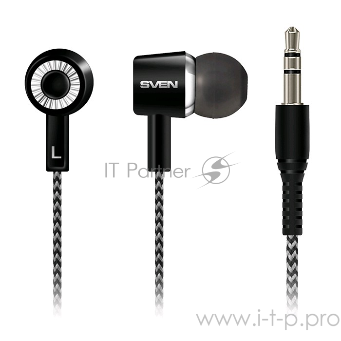 Наушники SVEN SEB-109, черный-серый, Внутриканальные стереонаушники