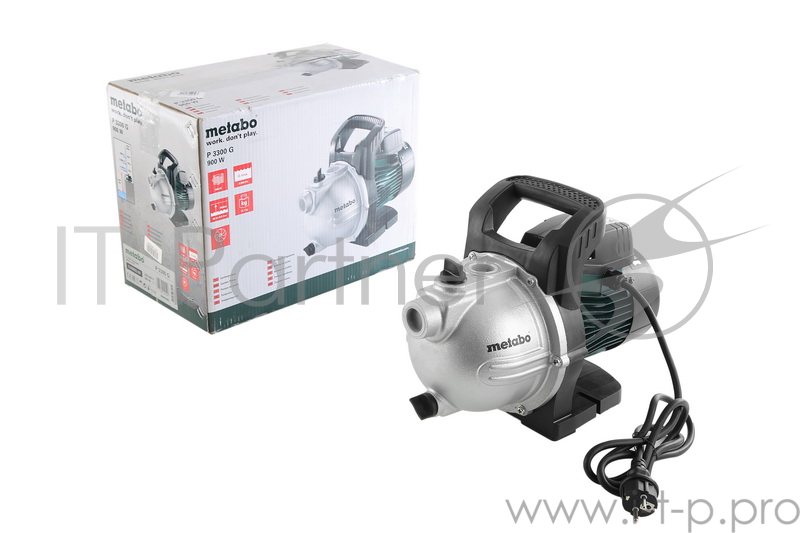 Насосы Metabo P 3300 G 600963000 садовый насос { 900Вт, 3300 л/ч, чугун, вес 11,1 кг }