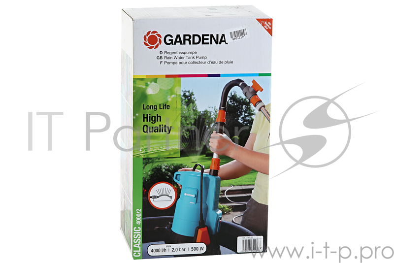 Садовый насос бочечный Gardena 4000/2 Classic 500Вт 4000л/час