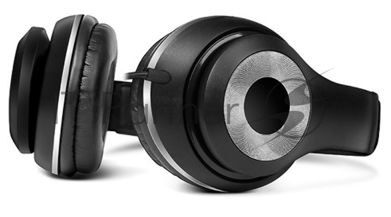 Наушники SVEN AP-930M черный-серебро {Разъем 3,5 мм, Поддержка функций управления плеером, Поддержка функции hands-free, Микрофон на кабеле, Улучшенная система передачи звука}