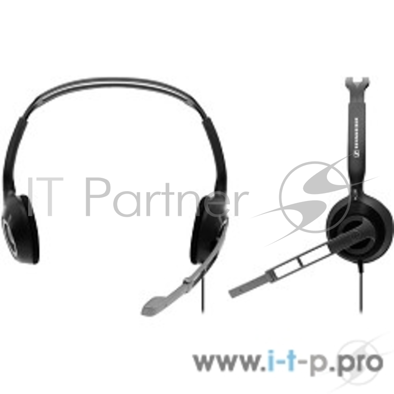 Наушники SENNHEISER PC 230 {стерео накладные закрытые 18-22000Гц 3м 2*3.5мм 113дБ микрофон80-15000Гц}504119