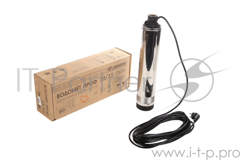 Насос скважинный ВОДОМЕТ Проф 55/35 470Вт Hmax=32м 3600л/ч частицы до 1.5мм