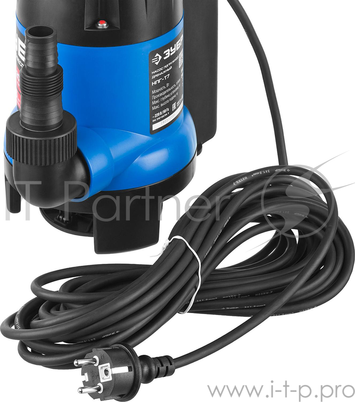 Насос ЗУБР НПГ-Т7-550 т7 аквасенсор погружн дренаж. для грязн водыd частиц до 35мм 550Вт датчик ур