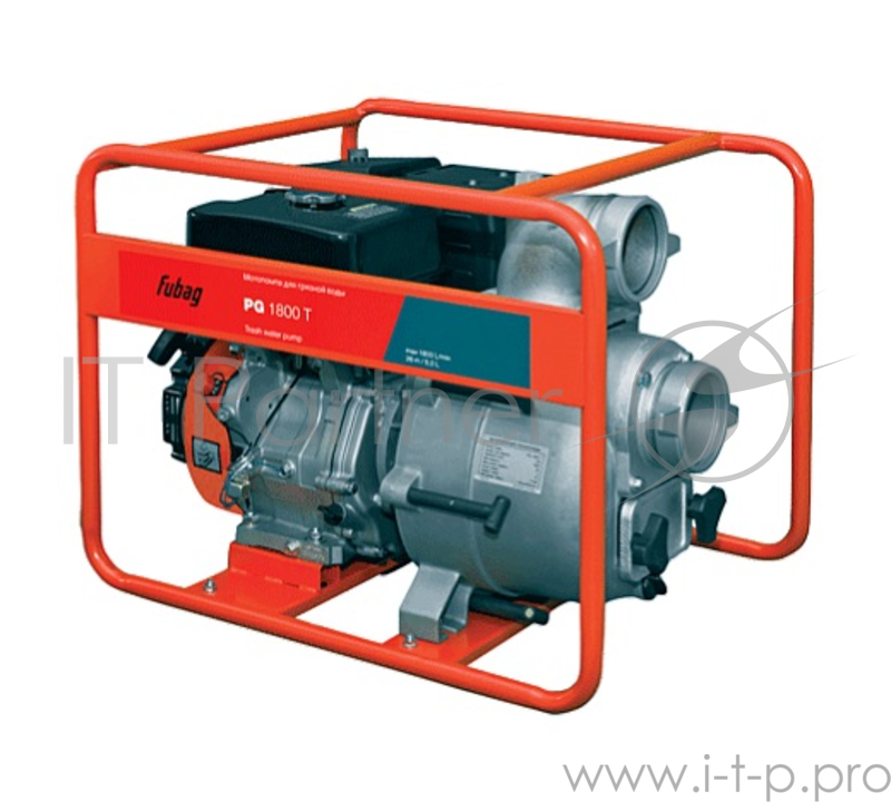 Мотопомпа FUBAG PG1800T для сильнозагрязненной воды 1750л/мин 26м
