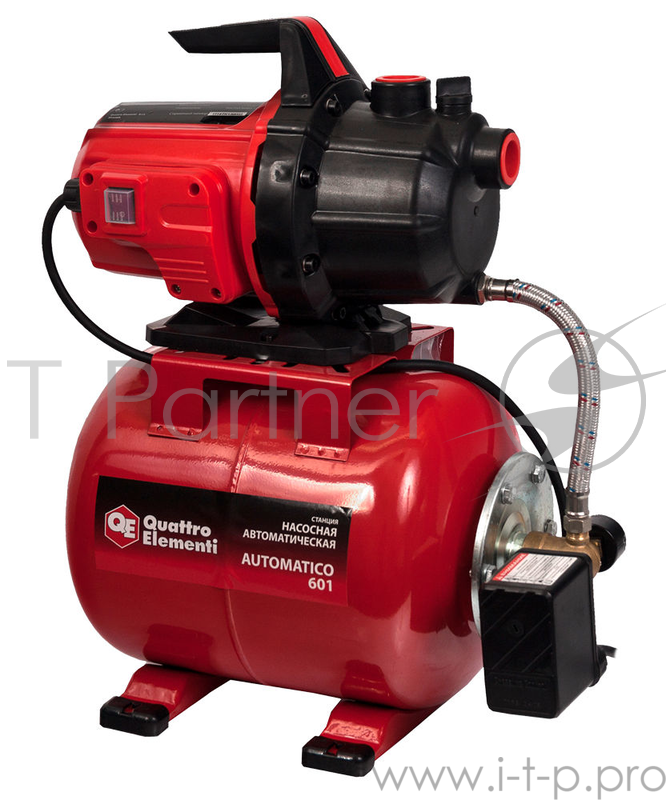 Насосная станция QUATTRO ELEMENTI Automatico 601 600Вт 2800л/ч для чистой 35м 12кг