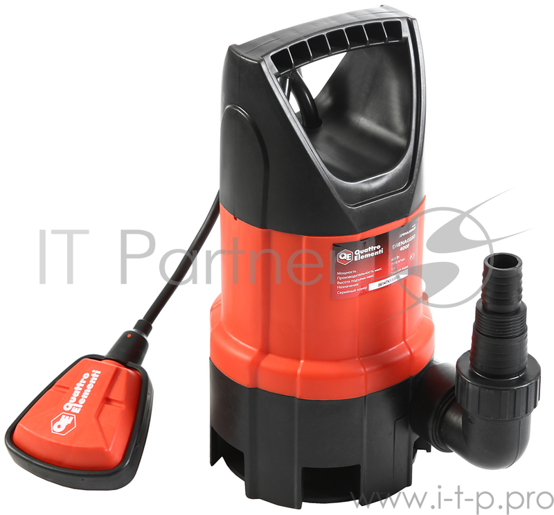 Насос дренажный QUATTRO ELEMENTI DRENAGGIO 400 F 770-773 400Вт 7500л/ч выс.5м част.35мм