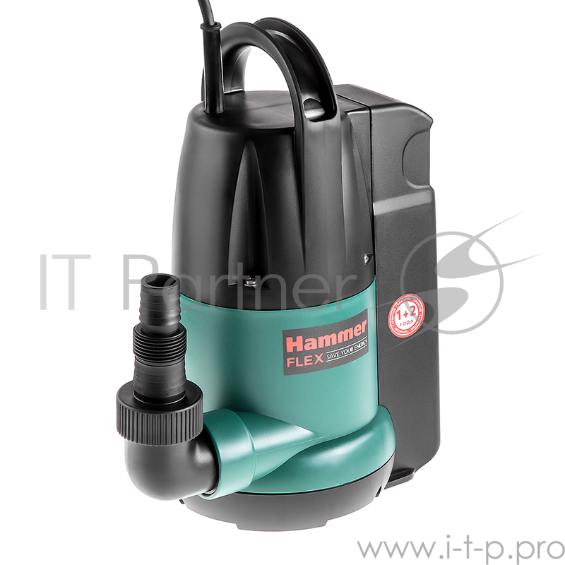 Насос дренажный Hammer Flex NAP250A 250Вт, 6000л/ч, высота 6м, глубина 7м