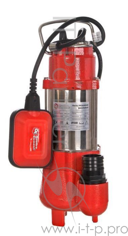 Фекальный насос QUATTRO ELEMENTI 910-157 Sewage 500F Ci 500 Вт, 16000 л/ч, для грязной воды, 12 м