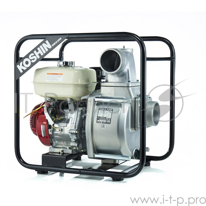 Мотопомпа KOSHIN STH-100X o/s для средне-загряз.воды. 6.3 лс. 87 куб м/час. напор 28 м. частицы 9м
