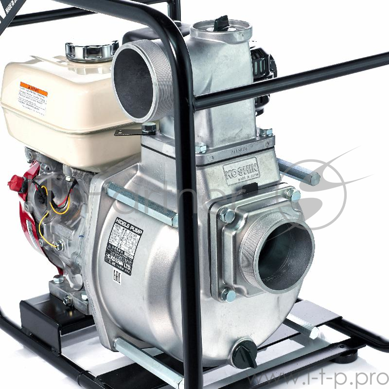 Мотопомпа KOSHIN STH-100X o/s для средне-загряз.воды. 6.3 лс. 87 куб м/час. напор 28 м. частицы 9м