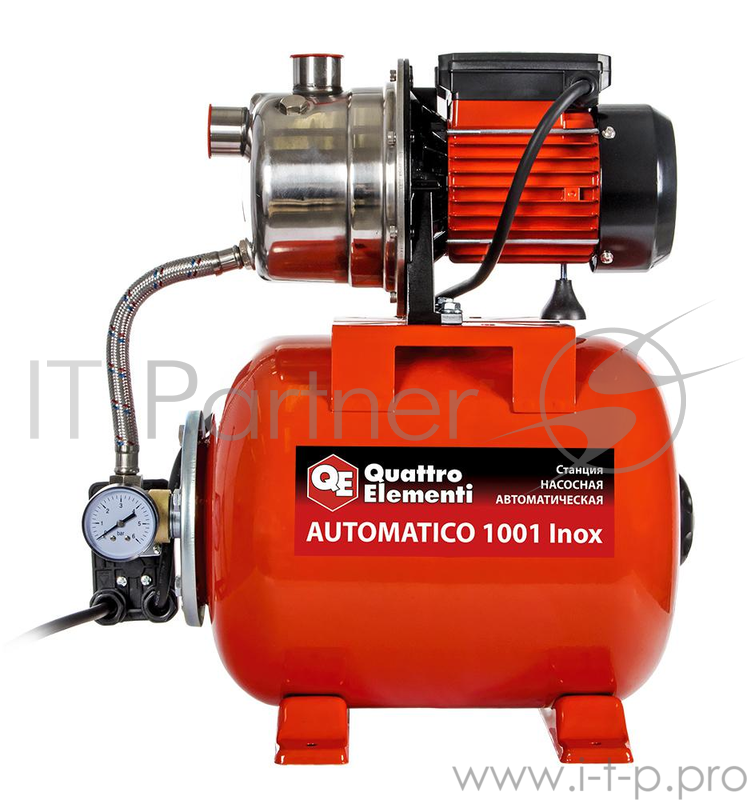 Насосная станция QUATTRO ELEMENTI Automatico 1001 Inox 910-218 1000 Вт 3600л/ч д/чистой воды 40м