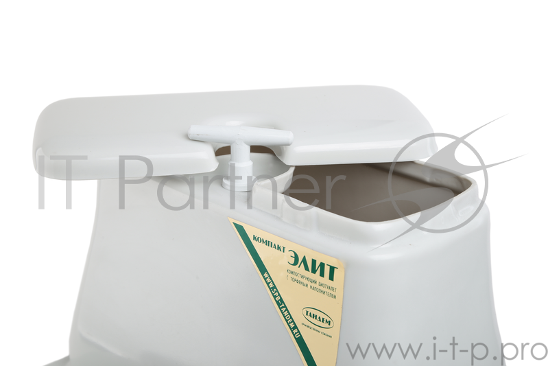Биотуалет ТАНДЕМ Компакт-Элит торфяной компостирующий 690х380х600мм до стульчака400мм емкость40л