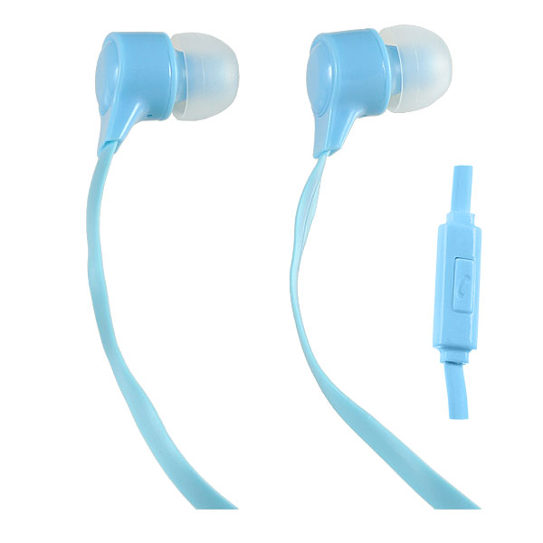 Наушники Perfeo наушники внутриканальные c микрофоном HANDY голубые PF-HND-AZR