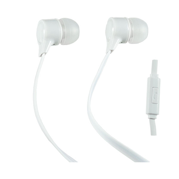 Наушники Perfeo наушники внутриканальные c микрофоном HANDY белые PF-HND-WHT