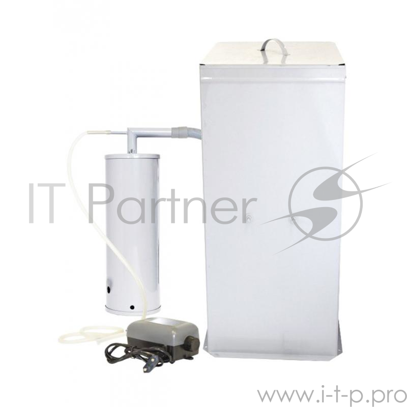 Коптильня бытовая холодного копчения Дым Дымыч модель 01Б - дымогенератор + емкость для копчения большая объемом 50 л.