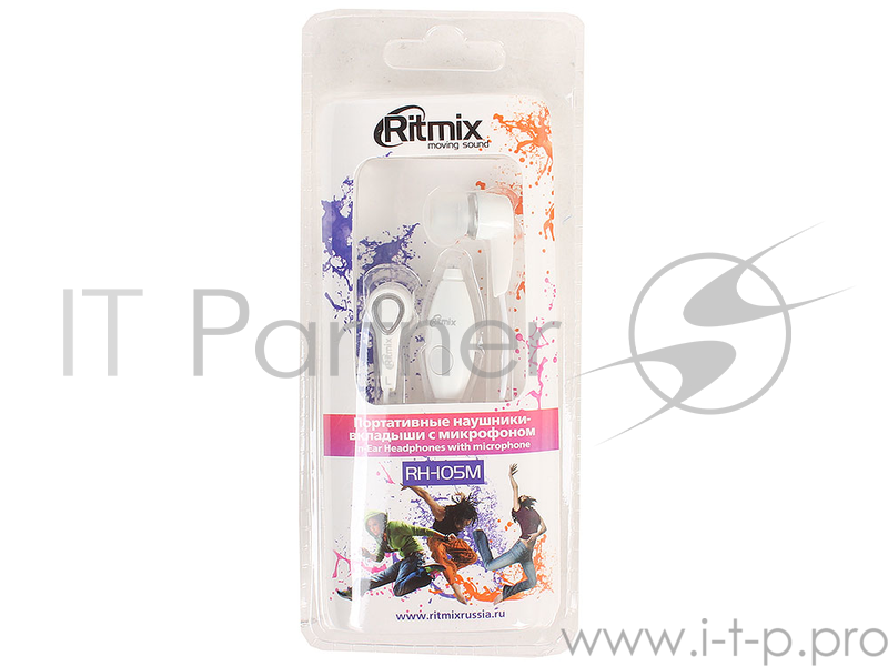 Наушники RITMIX RH-105M White