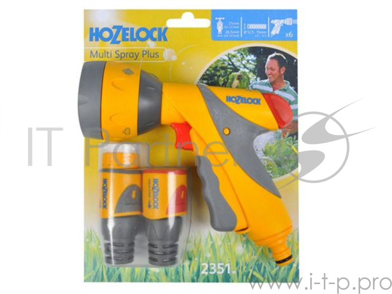 Начальный набор для полива HOZELOCK 2351 Multi Spray Plus Пистолет-распылитель, коннекторы 6 шт.