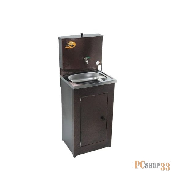 Умывальник дачный, с подогревом, нержавеющая мойка, цвет медь