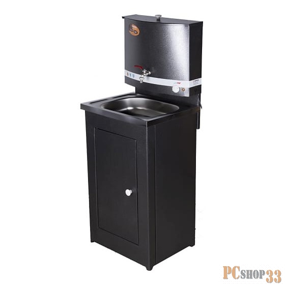 Умывальник дачный, с подогревом, нержавеющая мойка, цвет серебро