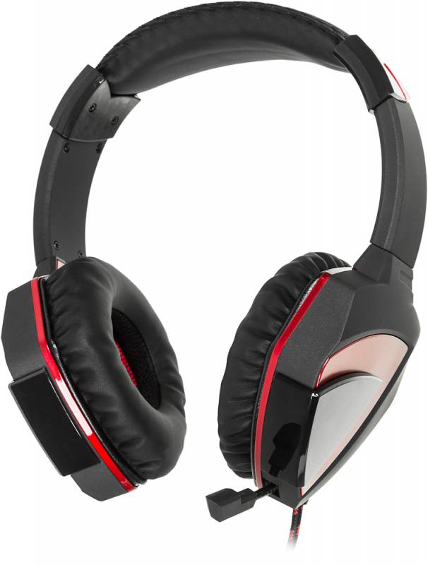 Наушники A4 G501, черно(красные) {Наушники с микрофоном, 2.2м}