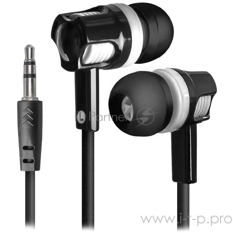 Наушники Defender Наушники вставки Basic 609 черный + белый 63609