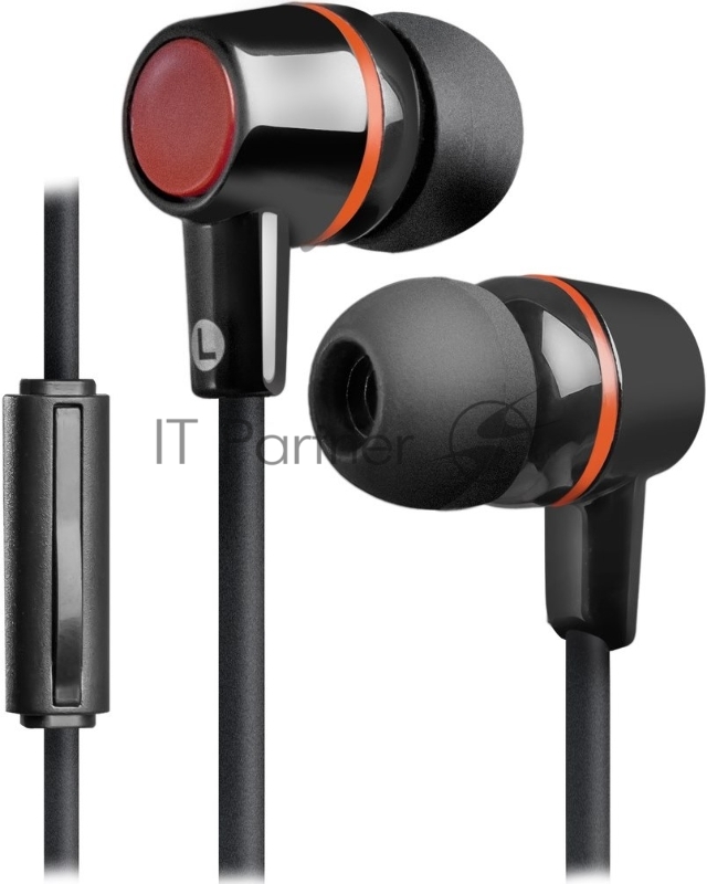 Наушники Defender Pulse 428 черный, вставки 63428