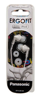 Наушники Panasonic RP-HJE 125 E-W вкладыши канальные, белые