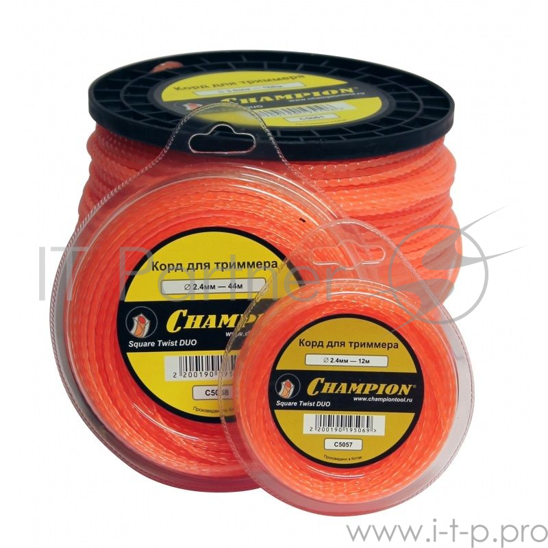 Корд трим. CHAMPION C5057 Square Twist DUO 2.4мм 12м витой квадрат