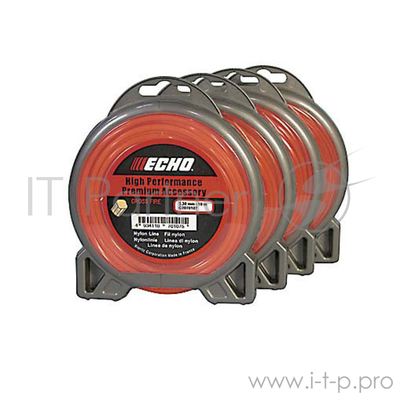 Леска для триммеров ECHO C2070139 корд д/триммера cross fire line 3.0ммх56м крест
