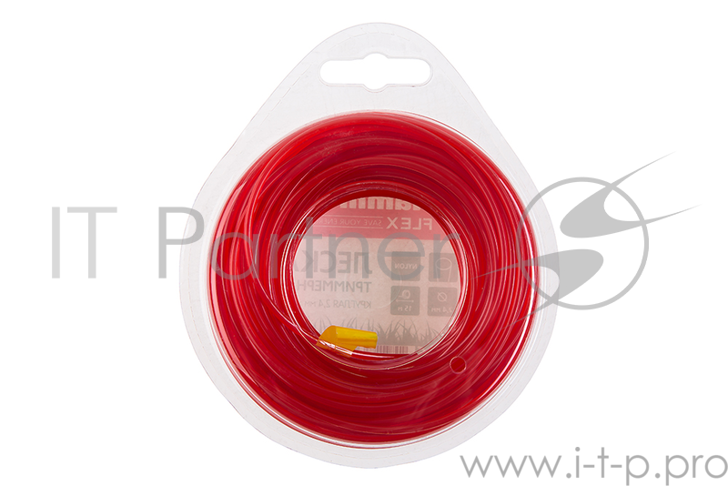 Леска триммерная Hammer Flex 216-106 2.4мм*15м круглая