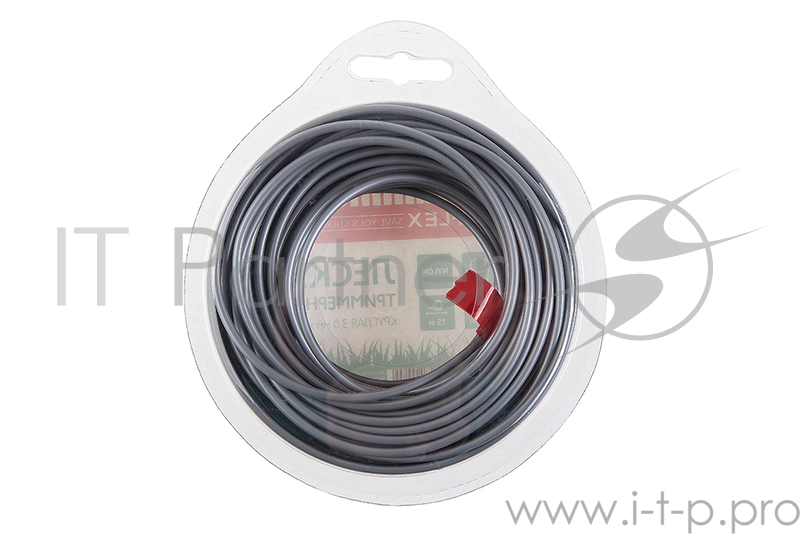 Леска триммерная Hammer Flex 216-107 3.0мм*15м круглый