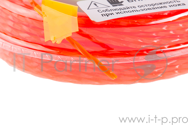 Леска триммерная Hammer Flex 216-201 2.0мм*15м сечение - витой квадрат, нож