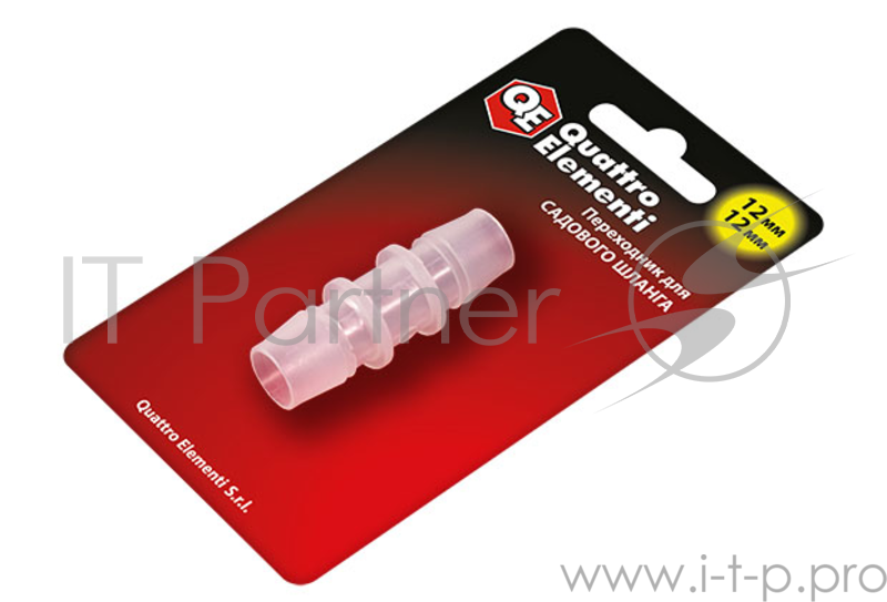 Соединитель шлангов QE 771-985 12-12мм, полипропилен