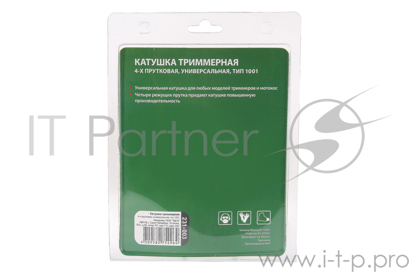 Катушка триммерная тип 1001 Hammer Flex 231-003 4-х прутковая, универсальная