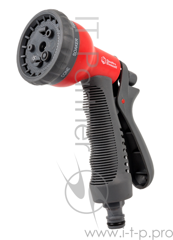 Пистолет QUATTRO ELEMENTI 646-133 поливочный 8-ми режимный мягкий пластик