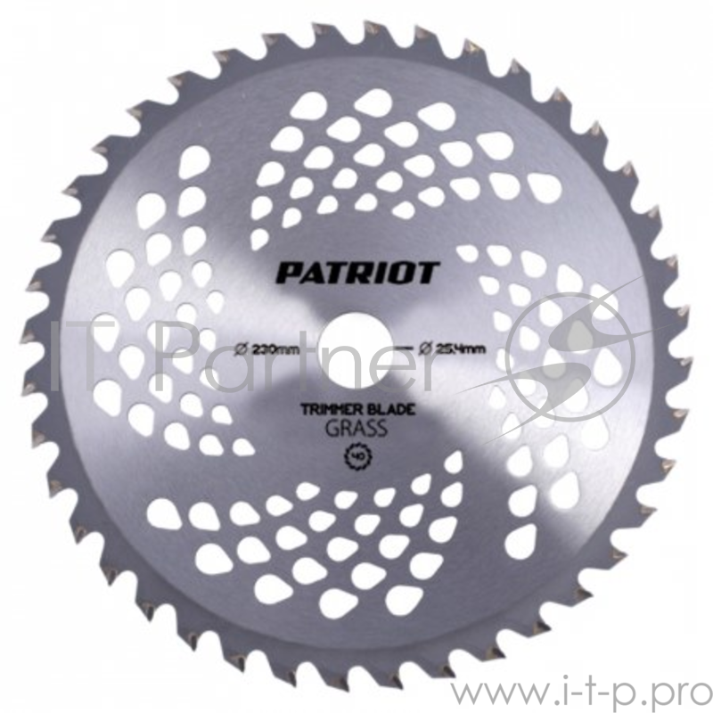 Нож PATRIOT TBS-40 D=230х25.4мм толщина1.3мм 40 зубьев Арт. 809115225