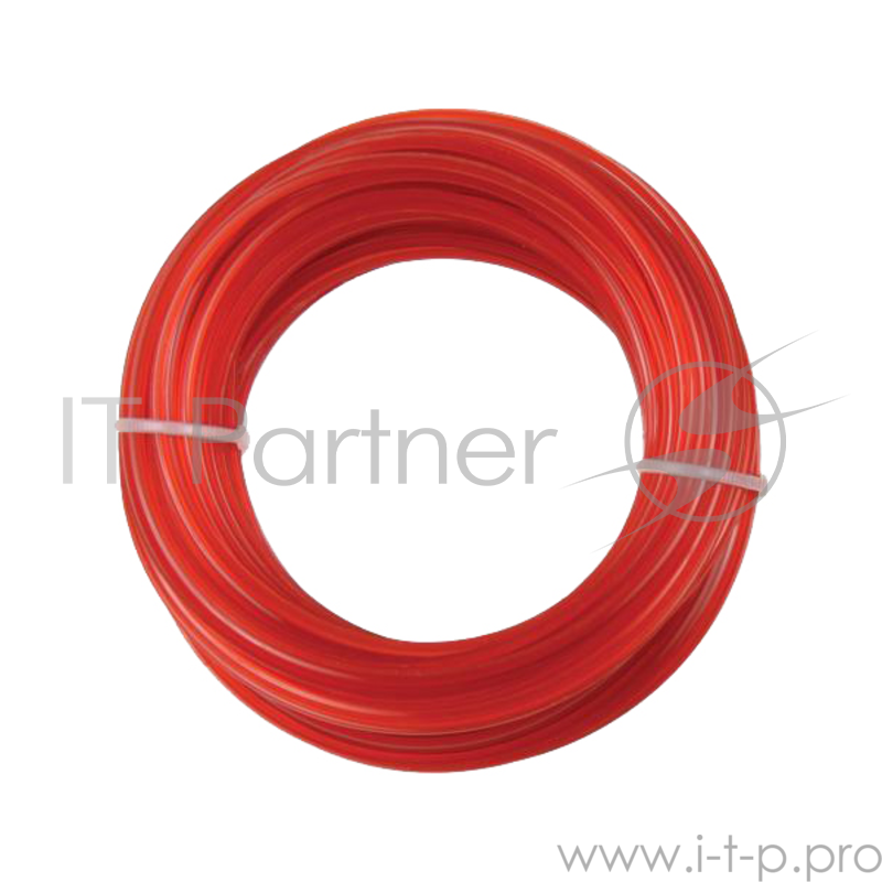 Леска для триммеров PATRIOT Duoline D 2,0мм L 15м скрученный квадрат, двухцветная, красная жила